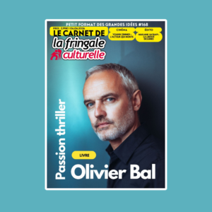 Cover of a French cultural magazine featuring a close-up portrait of a middle-aged man with gray hair and a beard against a blue background, with bold white and yellow text.